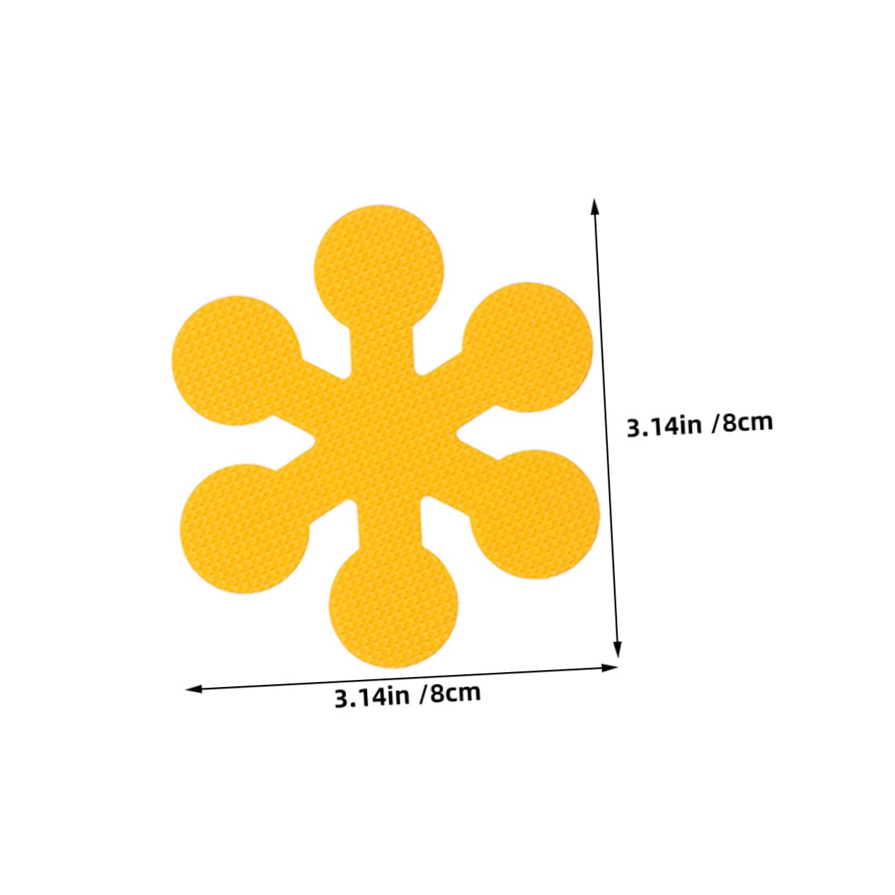 Hemoton Nonstick Tub Stickers 12pcs Snowflake Flower
