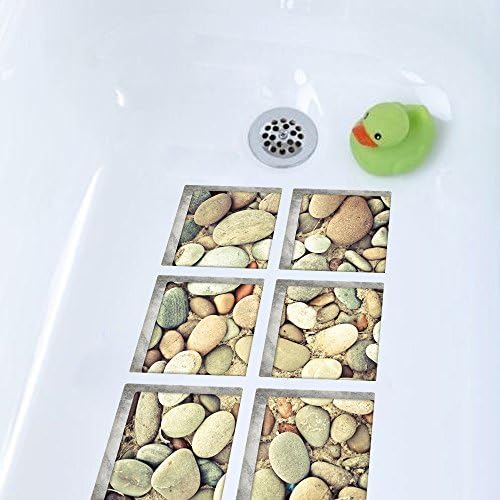 AILEGOU 3D Non-Slip Bathtub Stickers Set of 6 1