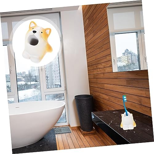 Luxshiny Cartoon Dog Toothbrush Holder and Makeup Brush Container