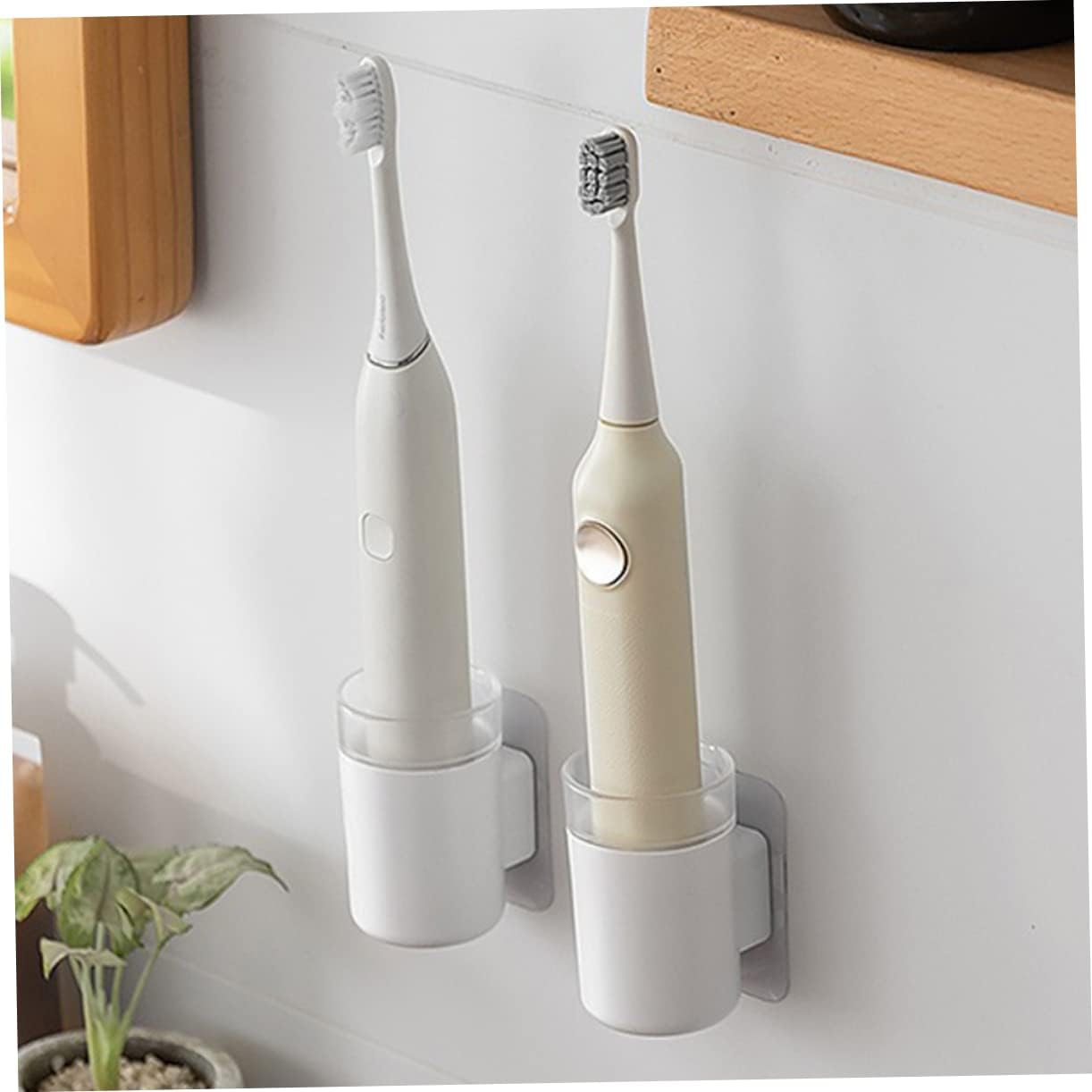 Ciieeo 3Pcs Wall-Mounted Toothbrush Holder for Family
