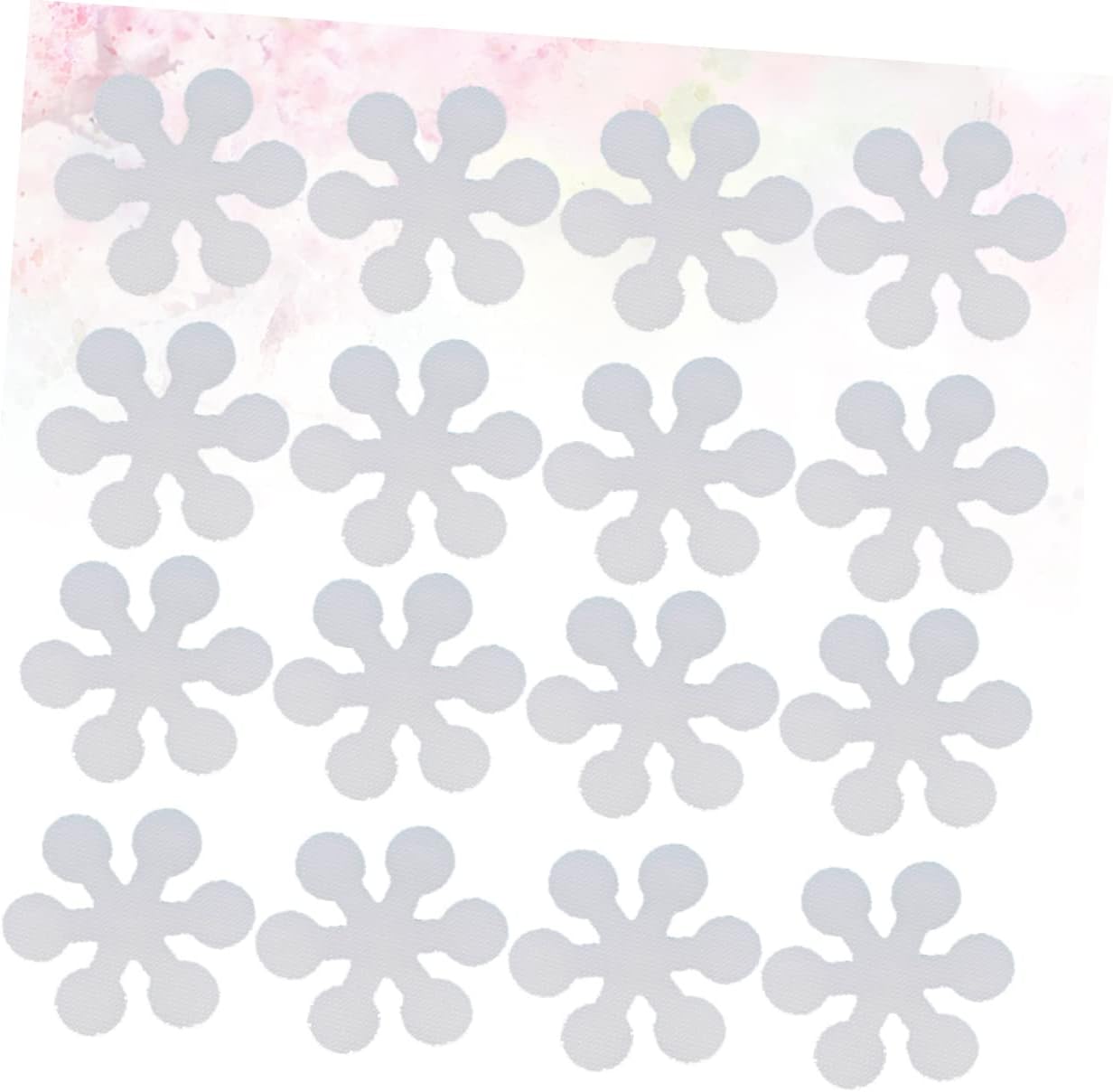 HEALLILY 20Pcs Snowflake Non-Slip Bath Stickers