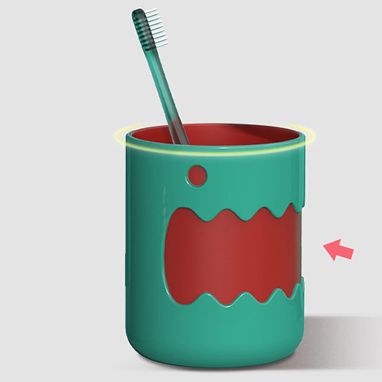Haofy Kids Tooth Brushing Cup with Cartoon Design