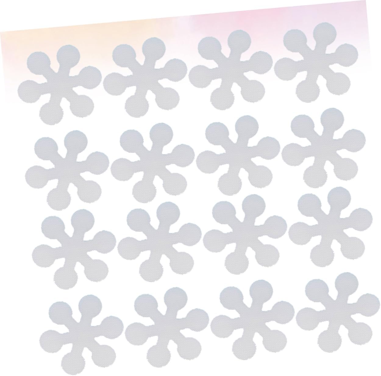 HEALLILY 20Pcs Snowflake Non-Slip Bath Stickers