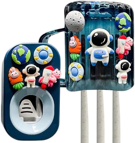 Meyrwoy Cosmonaut Toothbrush Holder for Kids