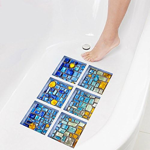 AILEGOU 3D Non-Slip Bathtub Stickers with Animals - 6 Pieces
