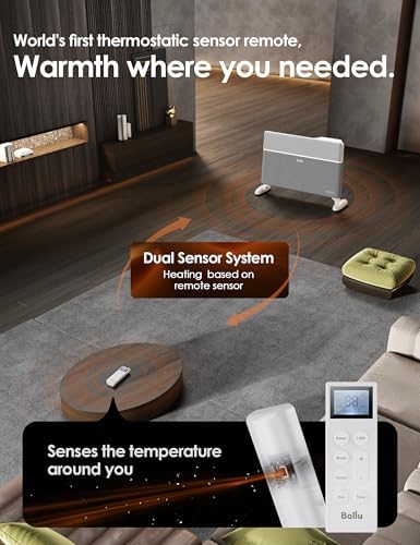 Ballu Convection Panel Heater with Alexa WiFi Remote Control and 1500W Power