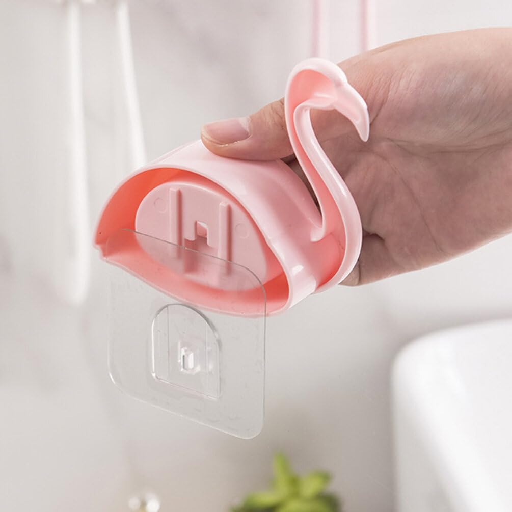 Zerodeko 2pcs Suction Cup Toothbrush Holder Wall Mounted Organizer for Bathroom
