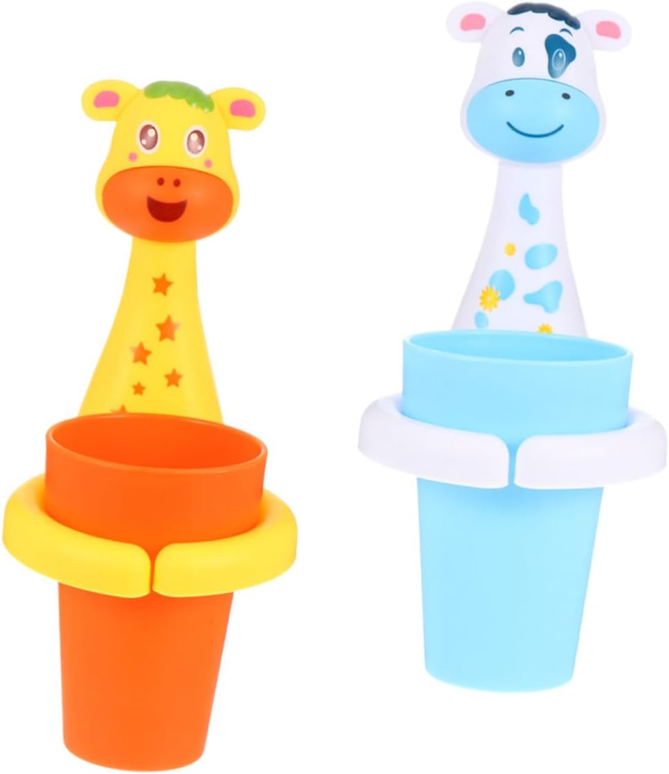 VALICLUD Cartoon Animal Toothbrush Holder 2 Sets