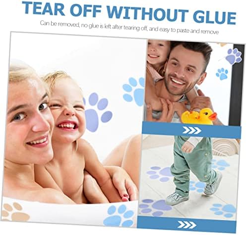10Pcs Dog Paw Bathtub Decals Non-Slip Stickers