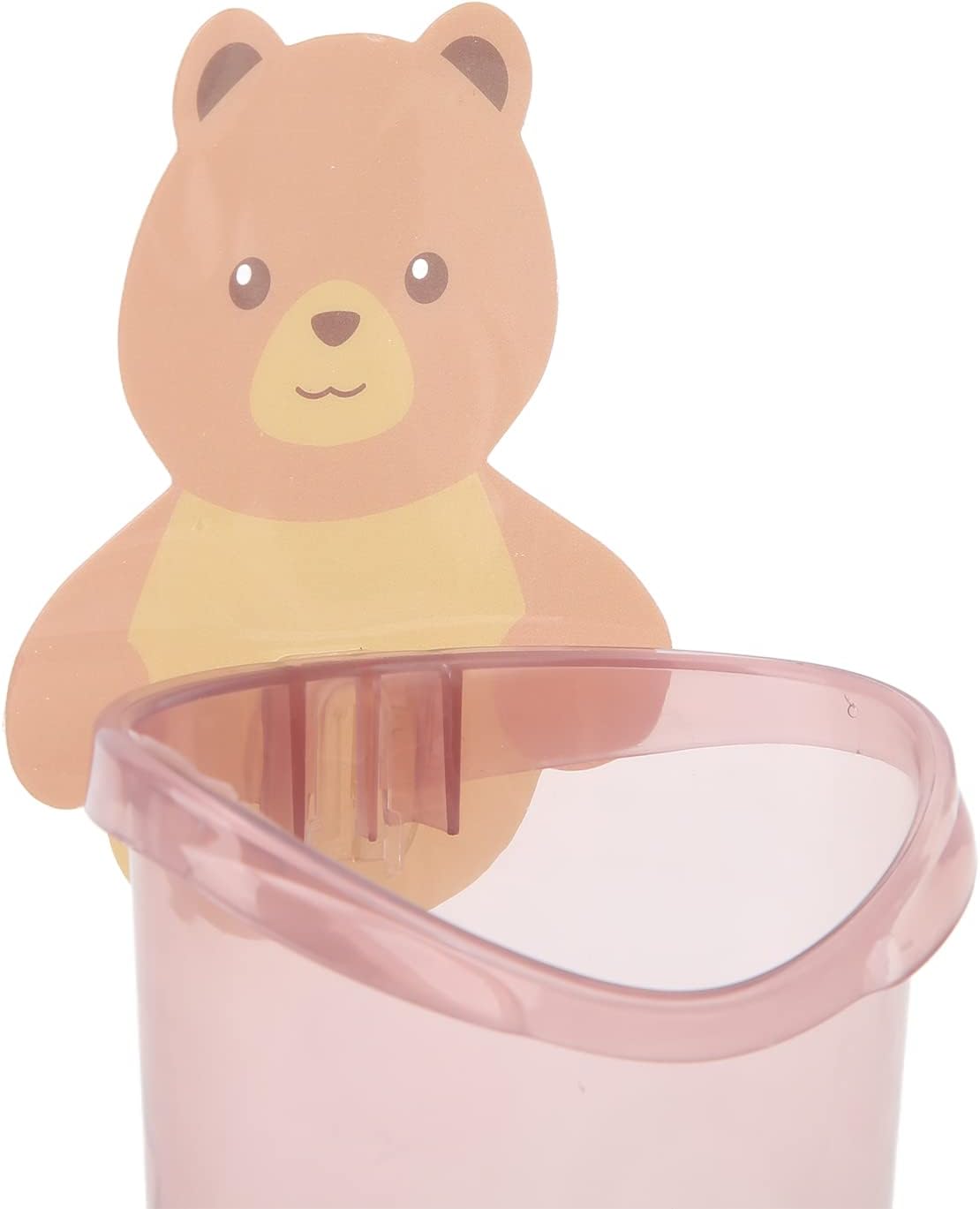 Space-Saving Wall-Mounted Toothbrush Holder Pink