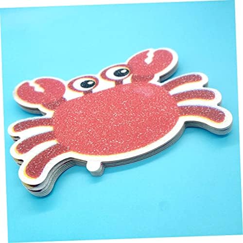 WOONEKY 5PCS Non-Slip Bath Grip Stickers Crab Design
