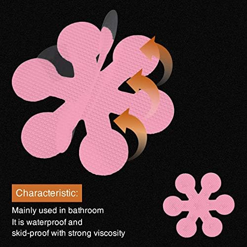 Secopad Non-Slip Bathtub Stickers with Scraper Pink 1