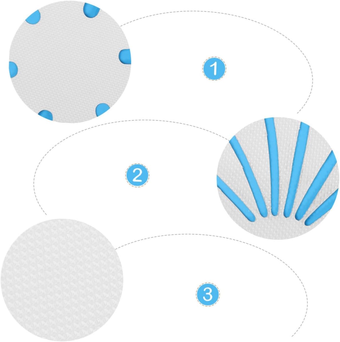 SOPOTUTU 2 Sets Non-Slip Bathtub Stickers with Flower Shell Designs