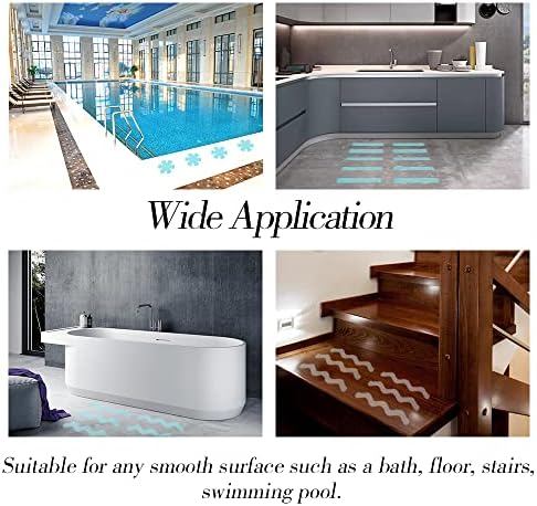 FULANDL 58PCS Non-Slip Bathtub Stickers Set