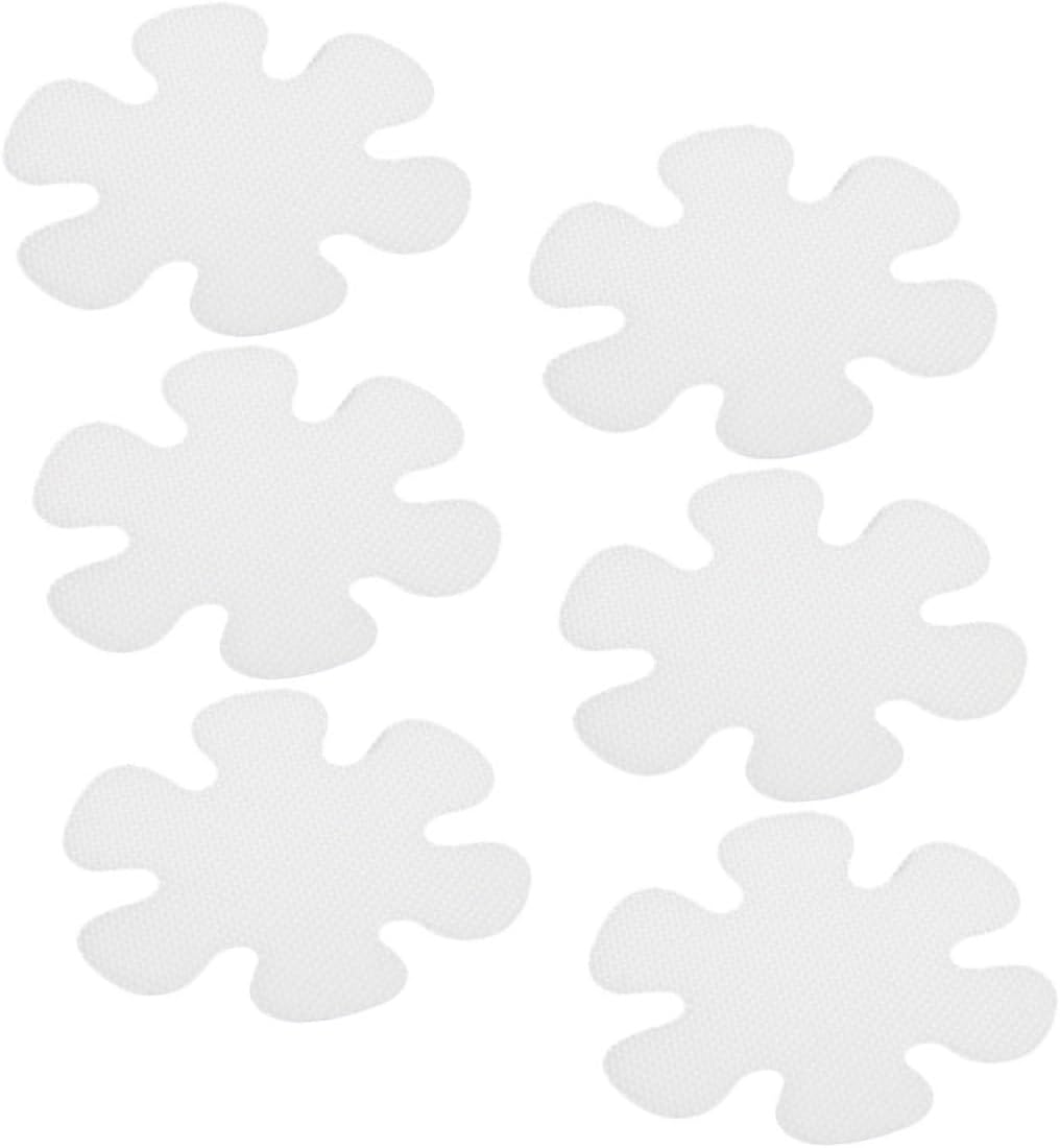 GLEAVI 6Pcs Flower Design Non-Slip Bathroom Decals