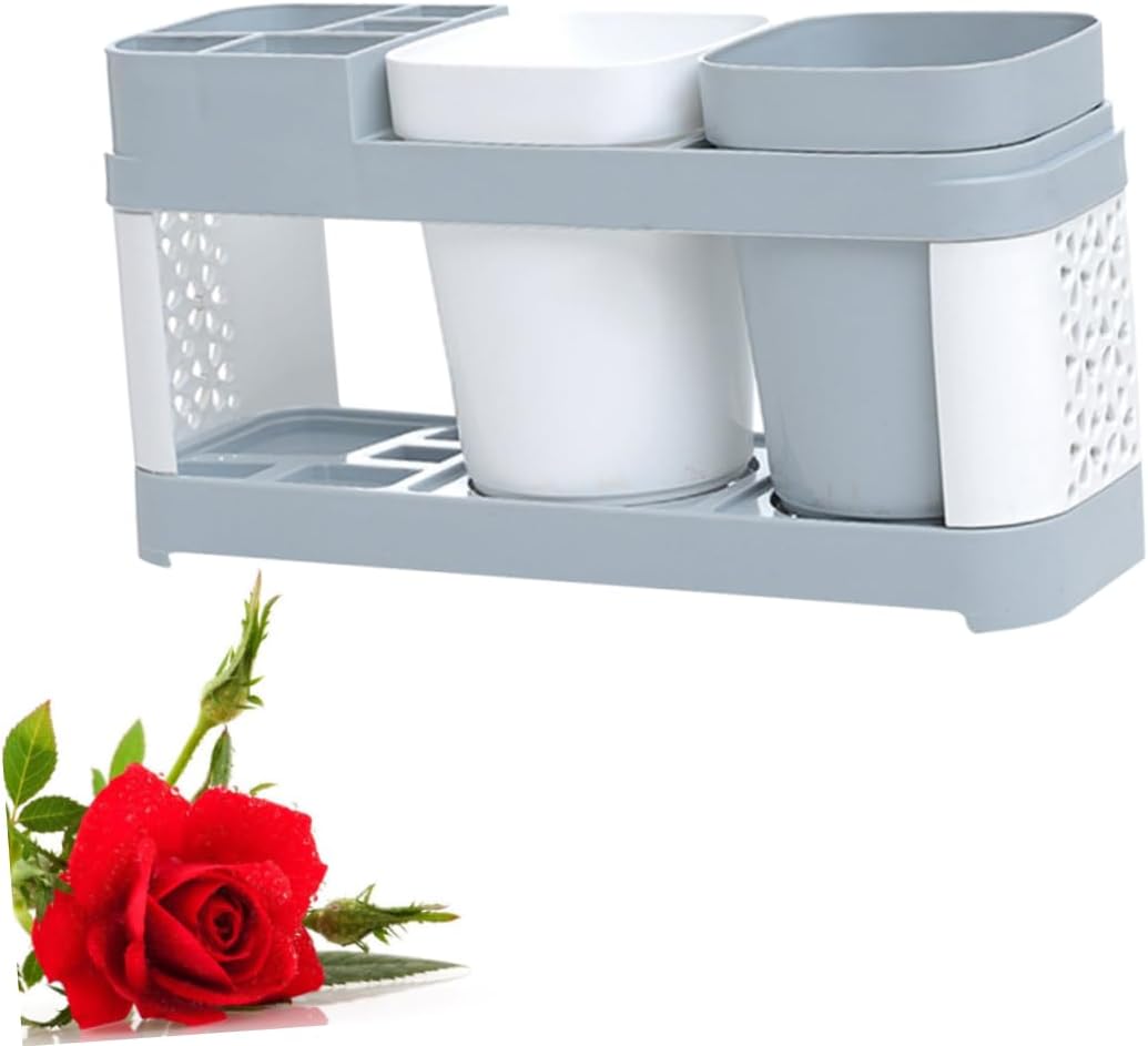 Luxshiny Toothbrush and Toothpaste Storage Holder
