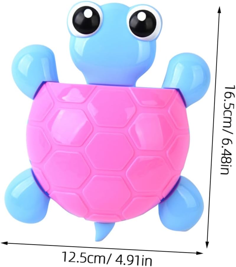 Luxshiny 2Pcs Turtle Suction Cup Toothbrush Holder Organizer