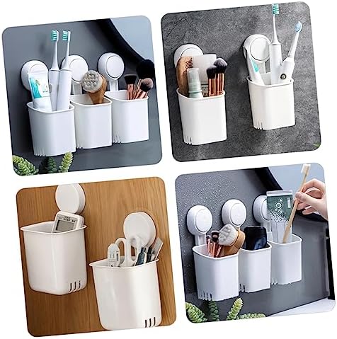 VOSAREA Wall Toothbrush Holder with Suction Cup