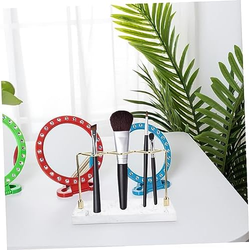 HAKIDZEL Marble Toothbrush Holder with Makeup Brush Stand
