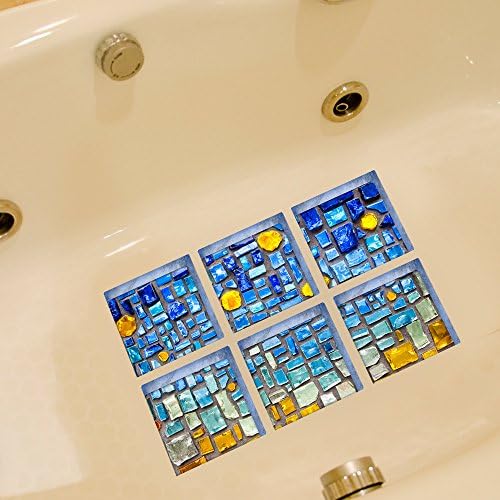 AILEGOU 3D Non-Slip Bathtub Stickers with Animals - 6 Pieces