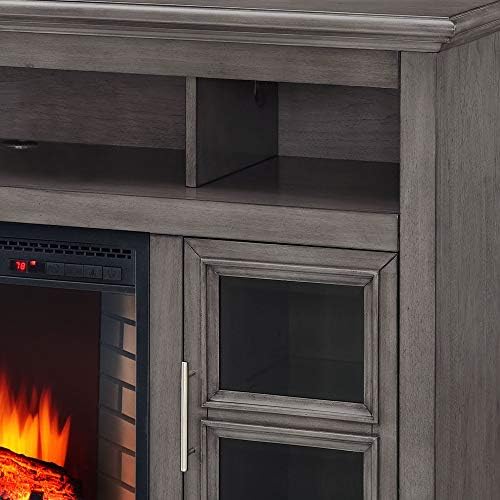 Muskoka Glendale Dark Weathered 58 Media Electric Fireplace - Grey