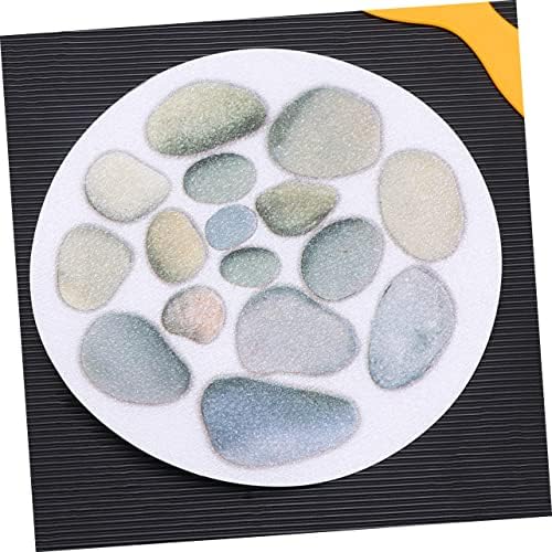 4pcs Stone Pattern Anti-Slip Bathtub Stickers