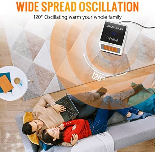 Feculs Official Electric Heater with Oscillation and Remote Control