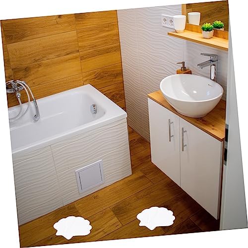 12PCS White Sea Shell Non-Slip Bathroom Decals