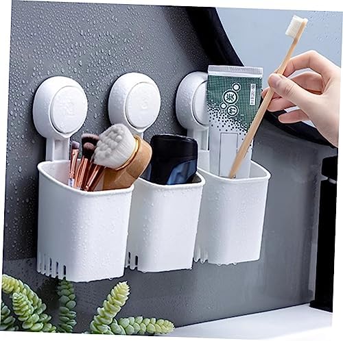 Space-Saver Wall Toothbrush Holder Suction Cup No Drill 1