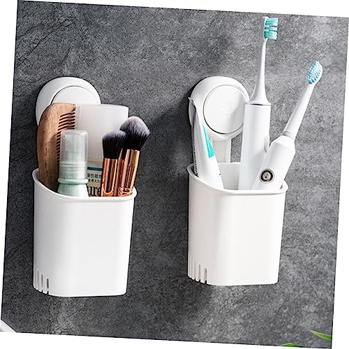 LIFKOME Wall Mount Toothbrush Holder with Suction Cup 1