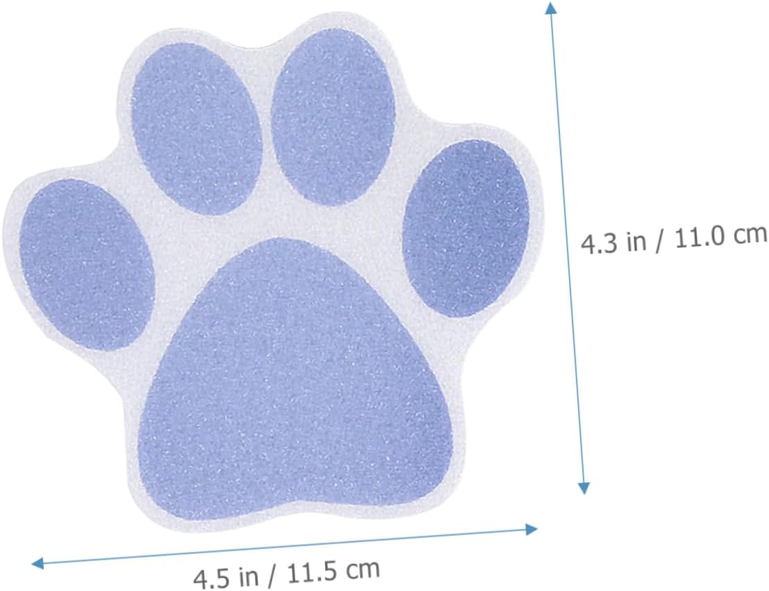 Ciieeo 10pcs Cartoon Dog Paw Anti-Slip Bathroom Stickers