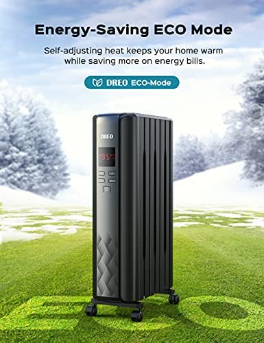 Dreo Oil Filled Radiator Heater with Remote Control