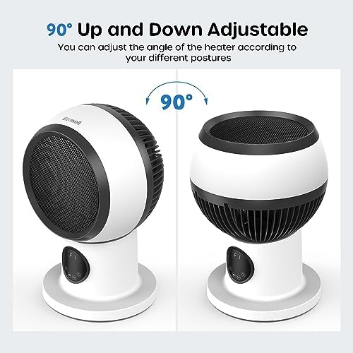 ECOWELL Space Heater Fan Combo with Remote