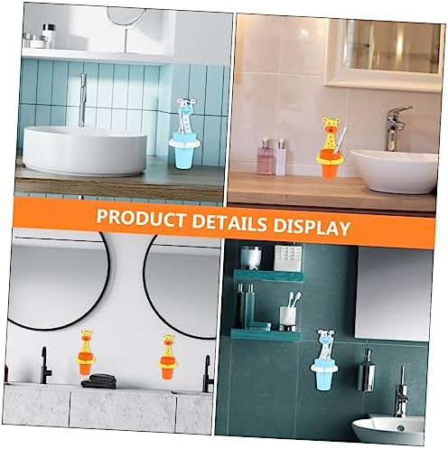 Cartoon Animal Toothbrush Holder Set for Bathroom