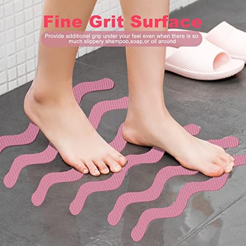 Ding Xi Anti-Slip Tub Stickers 24 Pack with Scraper