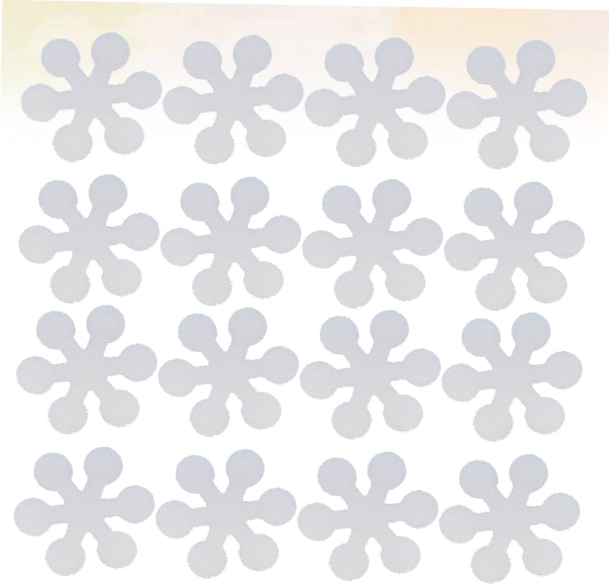 Happyyami 20Pcs Snowflake Non Slip Stickers for Bathtub Kitchen Stairs