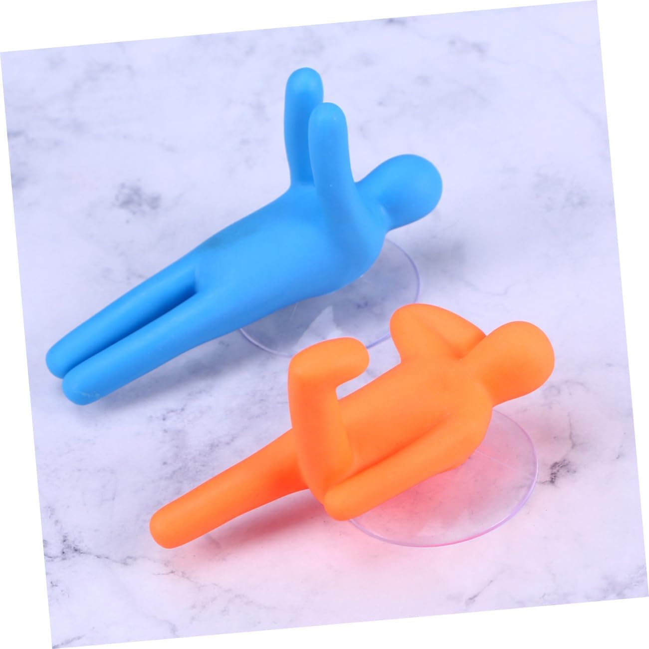 IMIKEYA 6 Pcs Bathroom Suction Cup Hooks and Toothbrush Holders