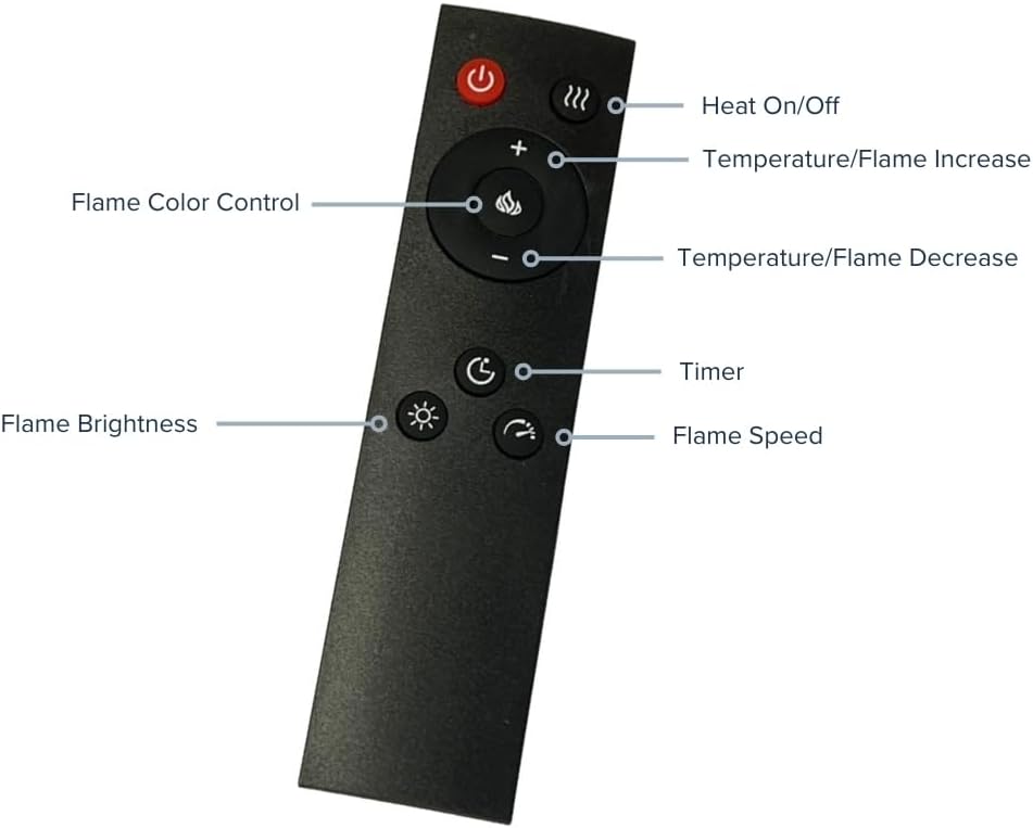 Modern Ember Uptown - Electric Fireplace Insert with Remote and Alexa Compatibility