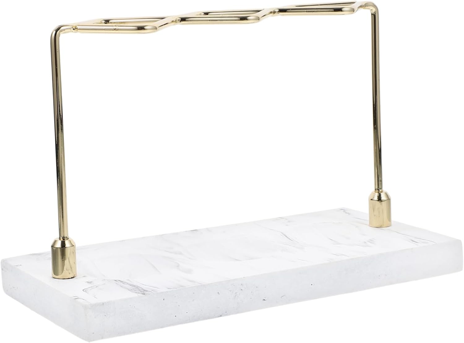 OUNONA Marble Pattern Toothbrush Holder for 4 Brush Storage