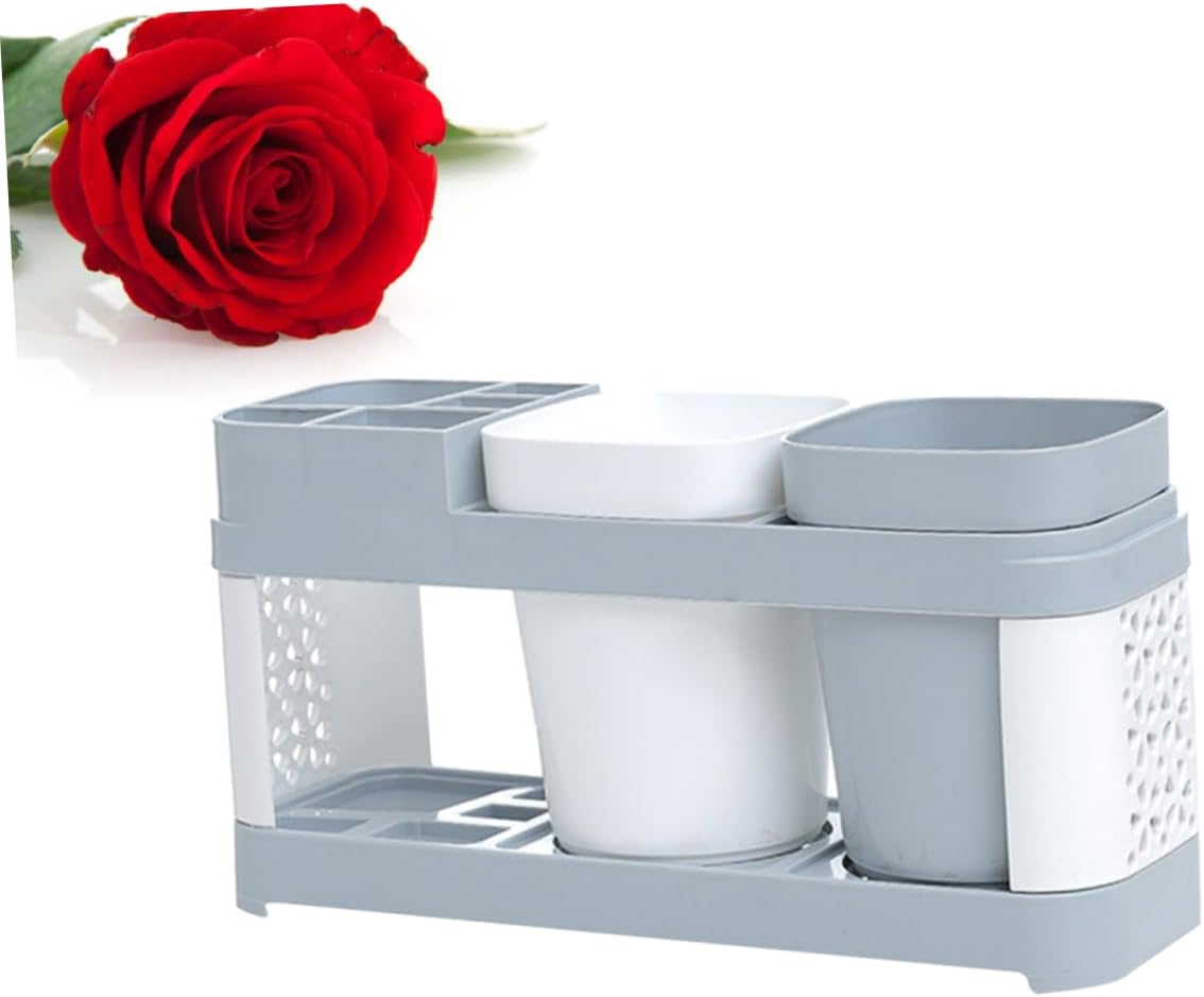 Luxshiny Toothbrush and Toothpaste Storage Holder