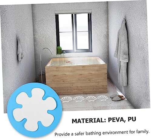 HAKIDZEL 2 Sets Non Slip Bathtub Stickers with Shell Flower Designs
