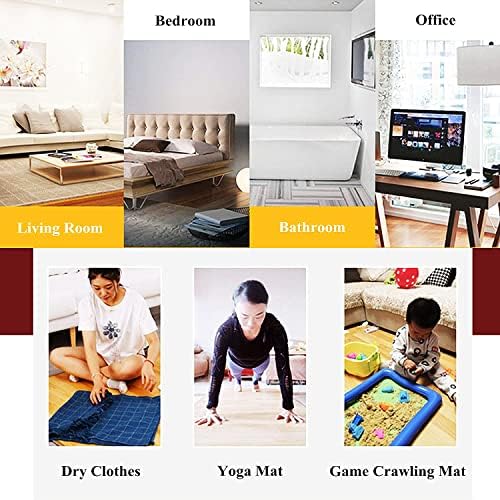 WTTTTW Fast Heating Electric Floor Mat with Timer Temperature Control
