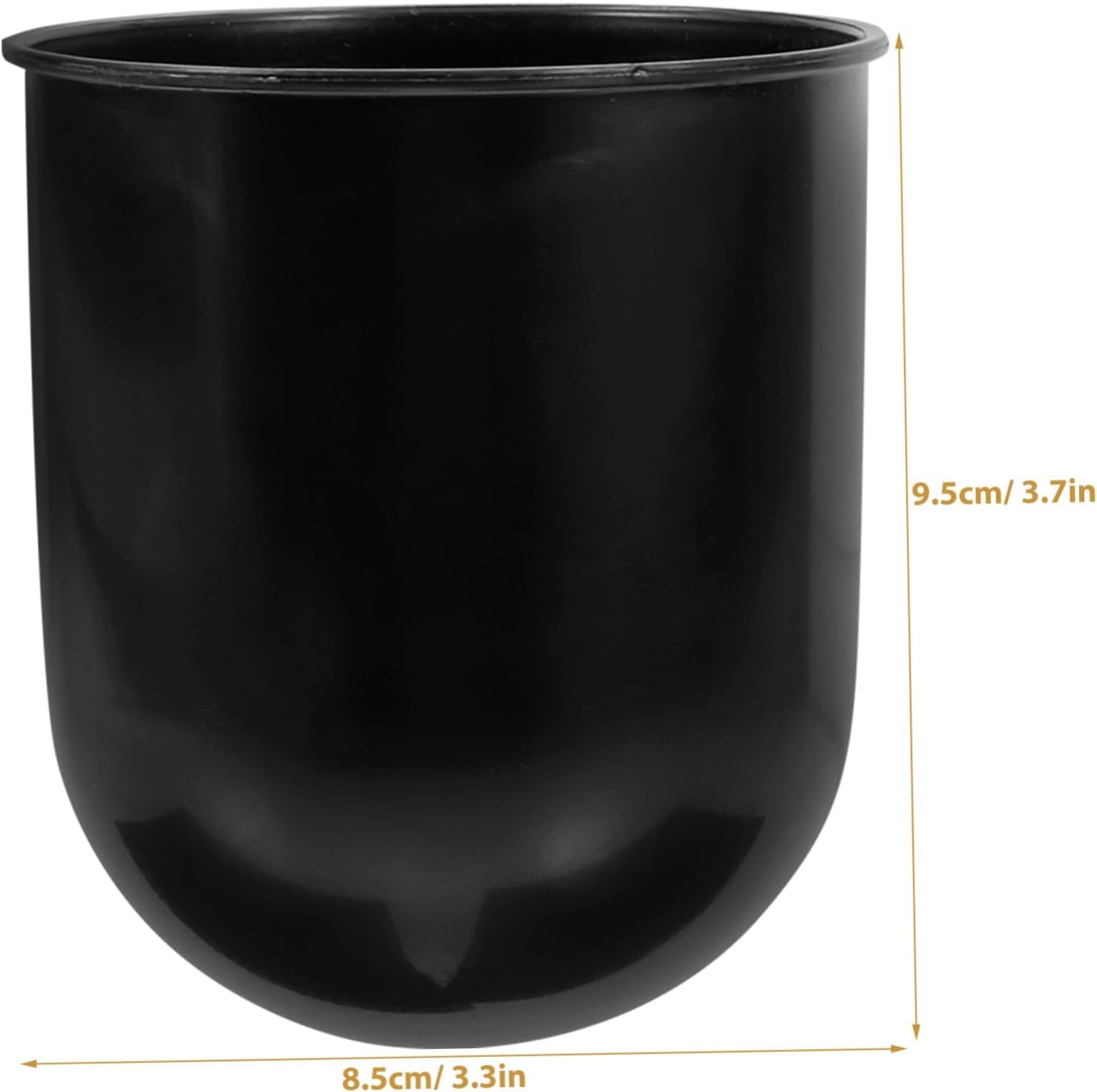 Amosfun 3Pcs Plastic Brush Holder Bathroom Cleaning Cup