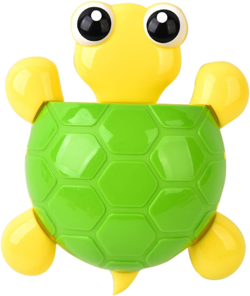 2Pcs Cute Turtle Suction Cup Bathroom Organizer