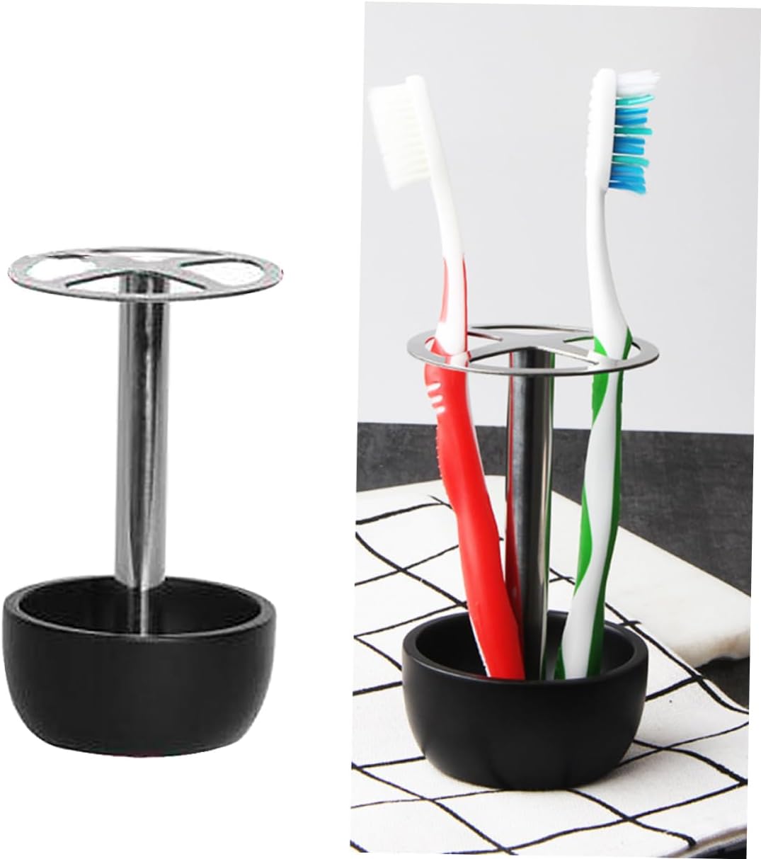 ABOOFAN 304 Stainless Steel Toothbrush Holder Black