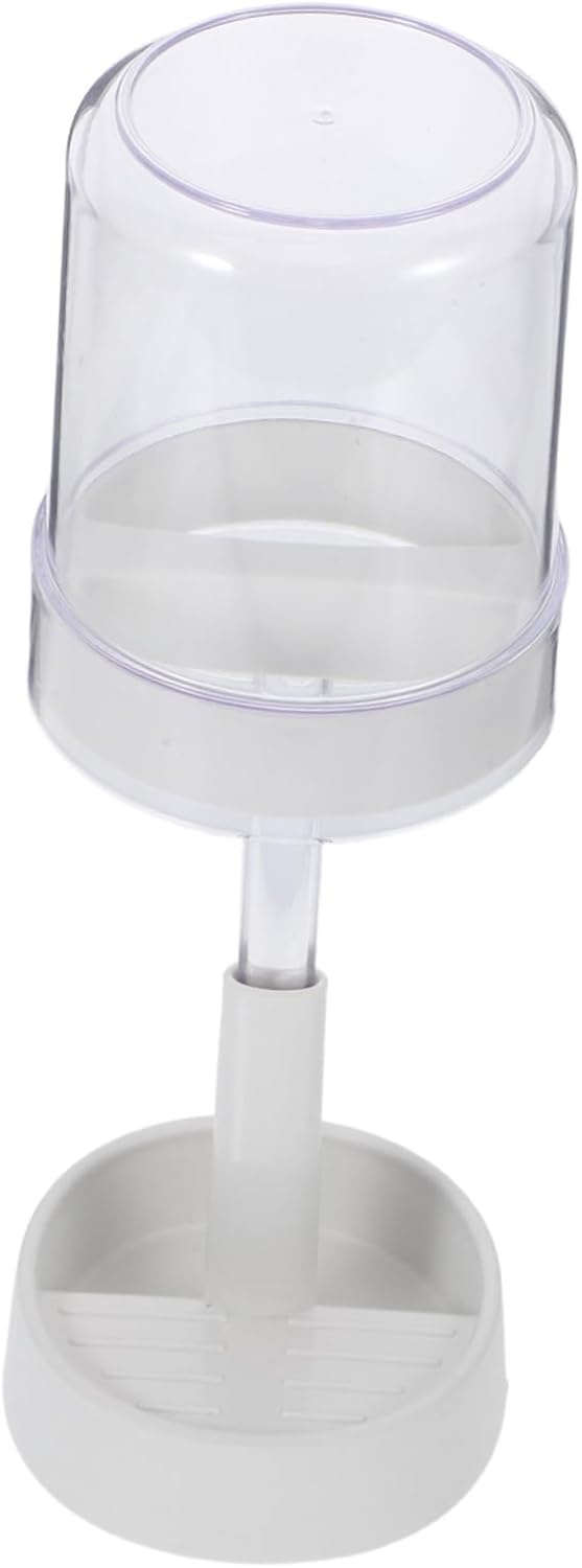 FIXOSHEE Toothbrush Holder with Drain Tray and Cover 1