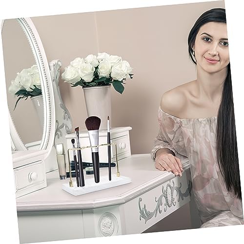 TOPPERFUN Marble Pattern Toothbrush Holder Organizer