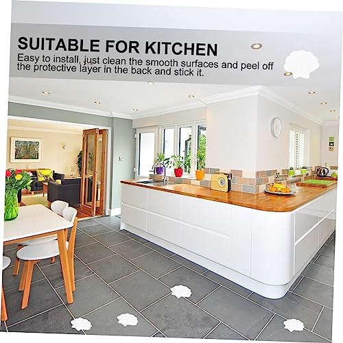 12PCS White Sea Shell Non-Slip Bathroom Decals