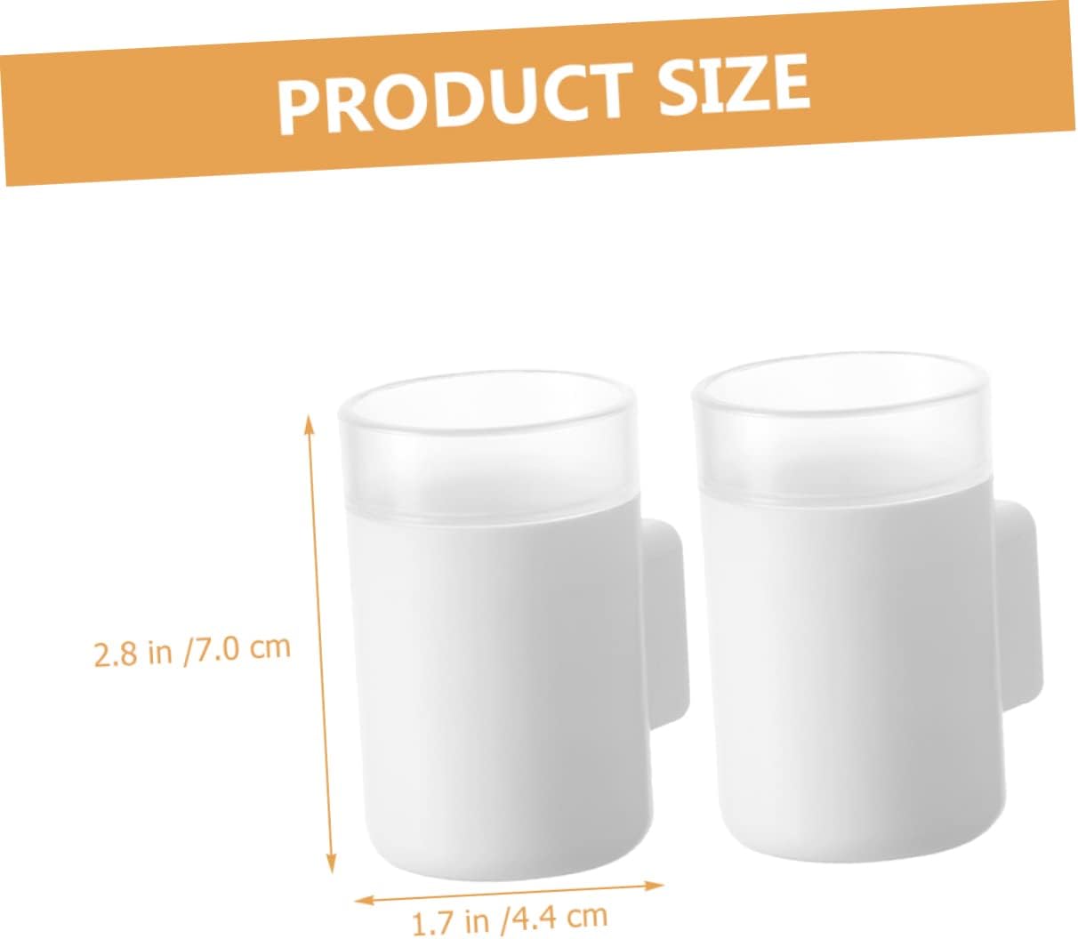 Amosfun 4Pcs Wall-Mounted Electric Toothbrush Holder Organizer