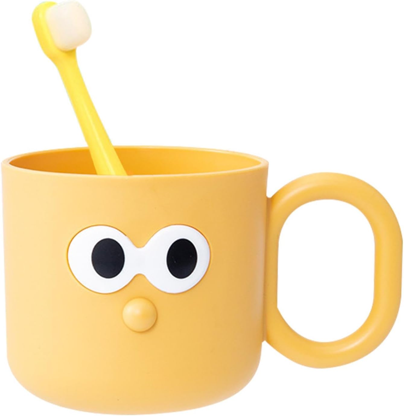 Kids Toothbrush Rinse Cup - Cute Cartoon Design Unbreakable Reusable